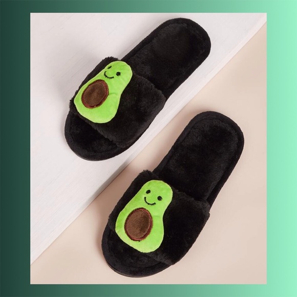 funposhiestyle Shoes - Plush Avocado Slippers